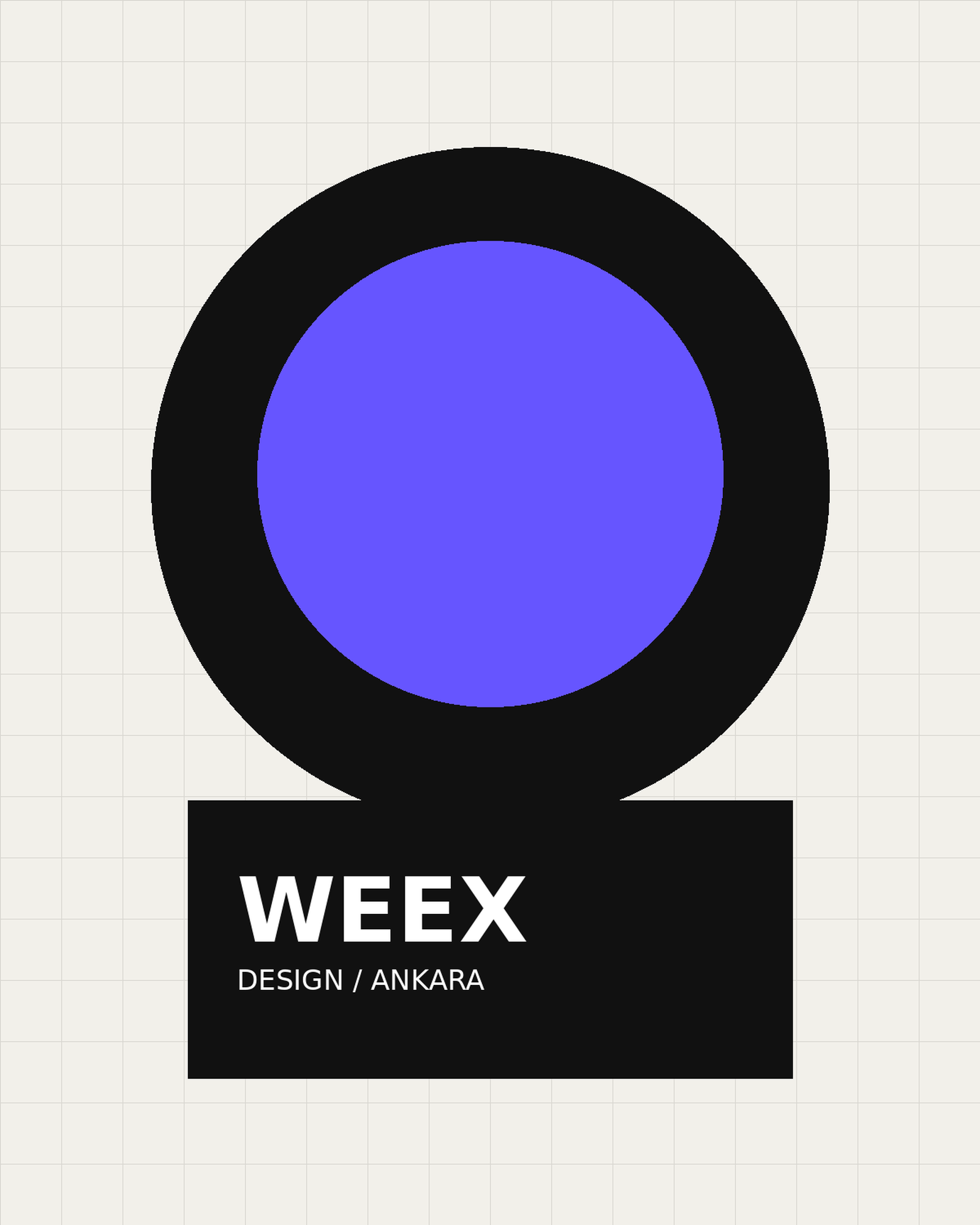 Weex Design için soyut portre kompozisyonu