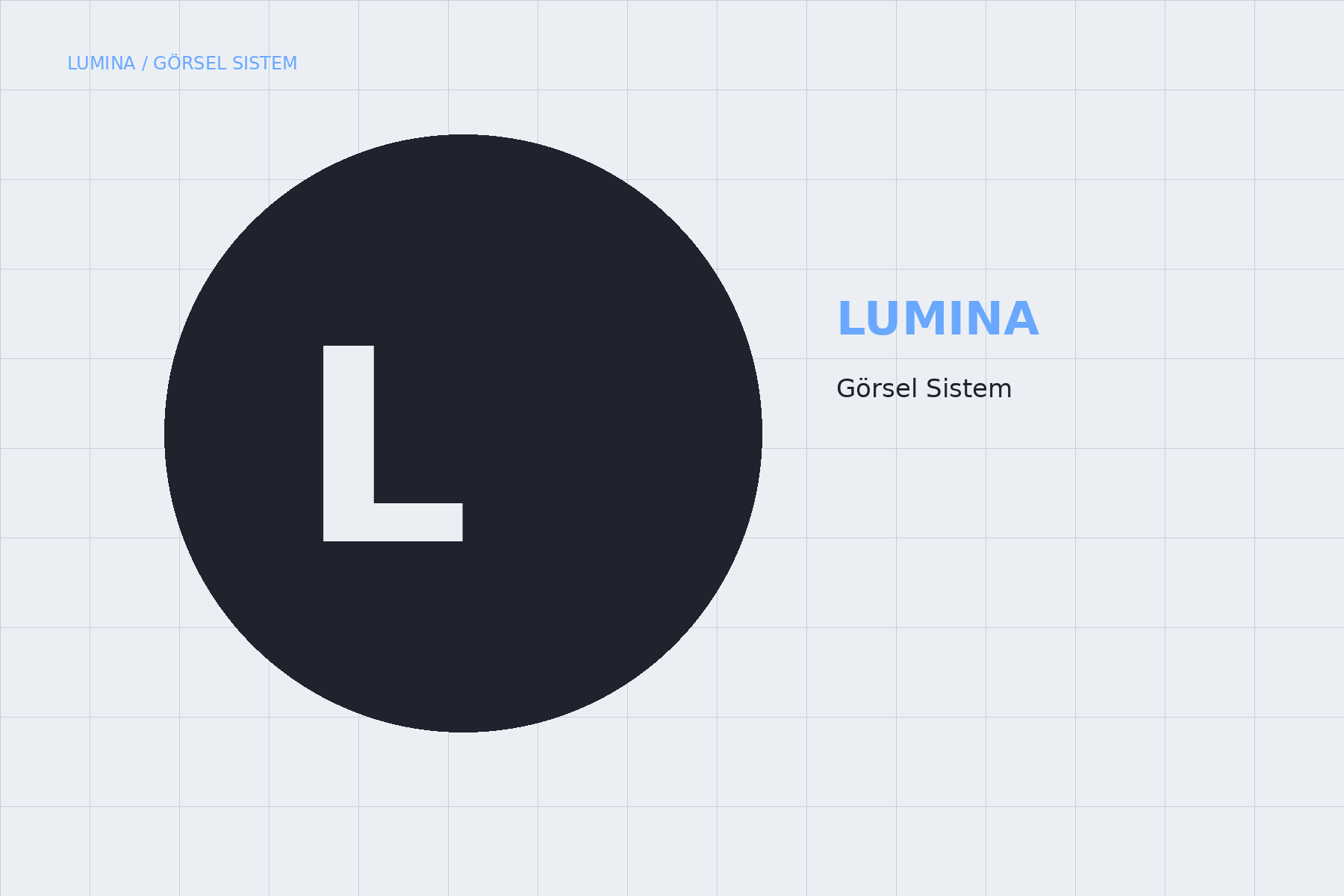 Lumina logo ve görsel kimlik sistemi