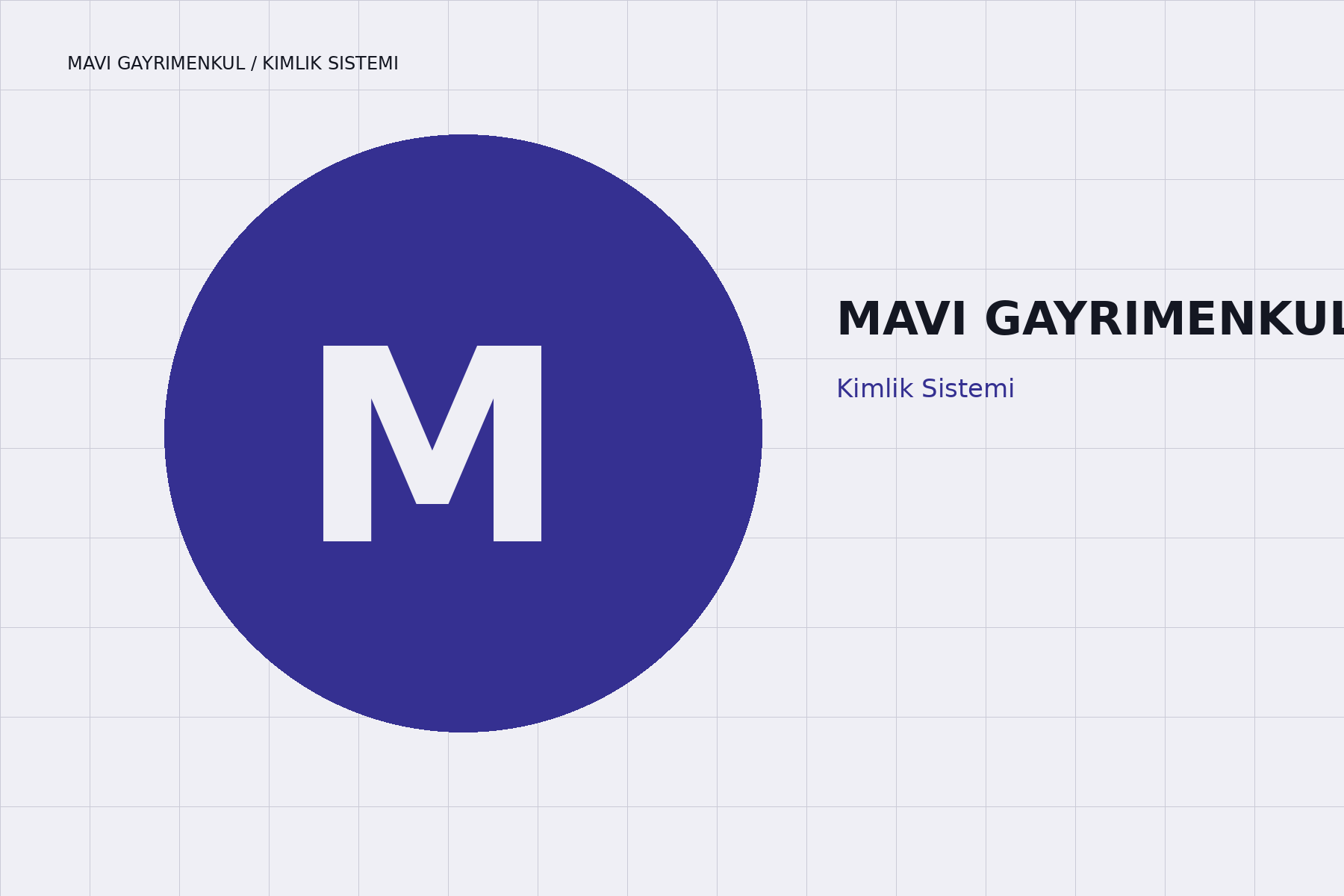Mavi Gayrimenkul logo ve görsel kimlik sistemi
